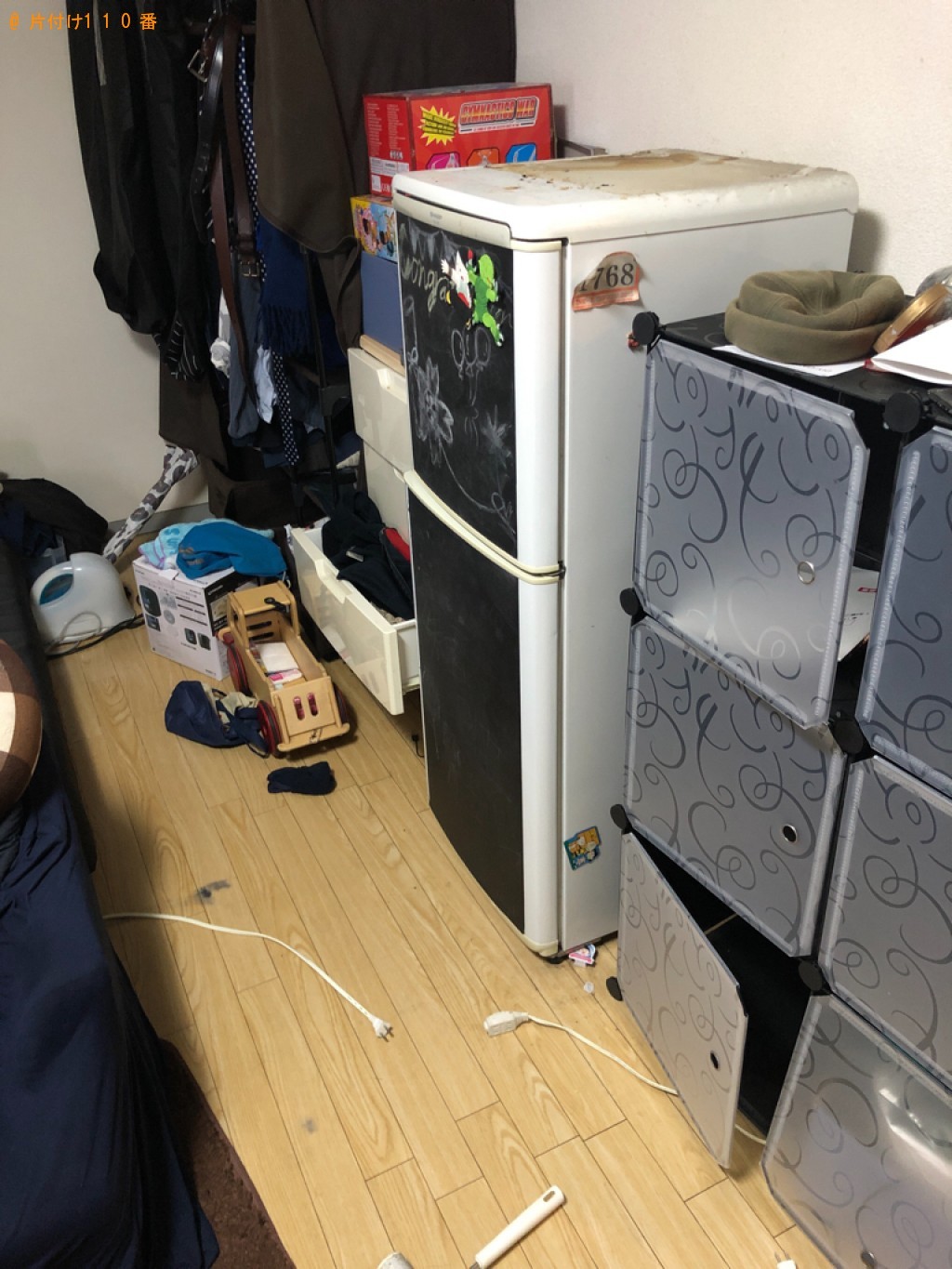 【大津市】冷蔵庫、洗濯機、マットレス付きセミダブルベッド等の回収