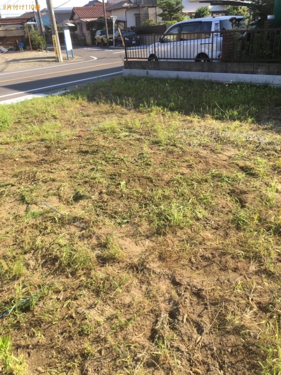 草刈り後の草の回収・処分ご依頼　お客様の声